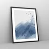 Gerahmtes Poster - Schwarzer Rahmen - Blau Weiß Hintergrund Produktbild-Vorschau 8