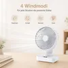 Tischventilator Akku 4000 mAh, oszillierender USB Produktbild-Vorschau 6
