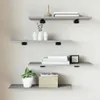 vidaXL Wandregale 4 Stk. Grau Sonoma 60x20x1,5 cm Produktbild-Vorschau 2