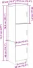 vidaXL Schreibtisch 2 pcs Beton Grau Produktbild-Vorschau 8