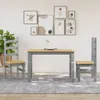 The Living Store Esstisch Corona Grau 112x60x75 cm Produktbild-Vorschau 4