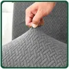 6 Stück Stuhlhussen - Grau Jacquard - Universeller Produktbild-Vorschau 2