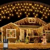 10m 400 LED Eisregen Lichterkette 8 Beleuchtungsmodi 31V Produktbild-Vorschau 1