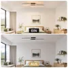 ZMH LED Plafonnier Noir 12W Blanc Chaud 3000K Moderne Voir les images du produit 6