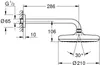 GROHE Tempesta 210, Chrom, 1 szt. Podgląd zdjęcia produktu 3