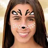 Oblique Unique Rentier Gesicht Sticker Set Tiergesicht Produktbild-Vorschau 4