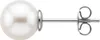 Ohrstecker aus Chirurgenstahl mit Synthetischer Perle 8 mm Produktbild-Vorschau 2