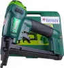 A green pneumatic nail gun is shown in its green carrying case. Náhľad obrázku produktu