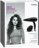 The image shows the packaging of a BaByliss hair dryer, featuring a model and product details. Voir les images du produit