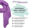 styleBREAKER Damen Schal aus weicher Viskose | einfarbiger Produktbild-Vorschau 5