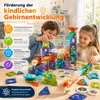 Magnet-Kugelbahn Bausteine STEM Lernspielzeug, Steckspiel Produktbild-Vorschau 6