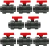 HAF 8x PVC 2 Wege Kugelhahn Roter Griff mit 50mm | Produktbild-Vorschau 1