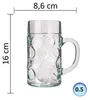 Verre a biere, Chope de bière lot de 6, ISAR - 0,5 litre Voir les images du produit 4