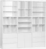 Libreria modulare decorativa in legno con 9 elementi, Anteprima dell’immagine prodotto 1