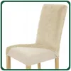 Stuhlhusse Stretch Kaschmir - Samt - Universal - Esszimmer Produktbild-Vorschau 5