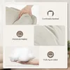 Collage of images showing features of a beige office chair. Produktbild-Vorschau