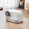 PawHut Katzentoilette mit Deckel Katzenklo mit Schaufel Produktbild-Vorschau 8