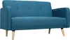 Miliboo - Sofa skandinavisch 2 Plätze Blau ULLA Produktbild-Vorschau 1
