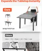SucceBuy Ausziehbarer Terrassentisch Gartentisch Produktbild-Vorschau 5