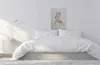 Leinwandbild Kinder 70 x 50 cm - Wandbild Rosa Weiß - Produktbild-Vorschau 3