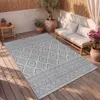 Tapis d'extérieur en lin tissé moderne Boho Ethno résistant Voir les images du produit 9