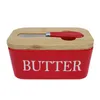 600ml Butterdose mit Schneidemesser Handgefertigte Produktbild-Vorschau 1