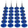 A grid of blue tire repair plugs with black stems, arranged in rows and columns against a white background. Produktbild-Vorschau