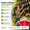 100 mètres de chaîne de fanions XXL multicolores - Bannière Voir les images du produit 7