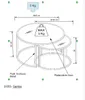 Concept Santos Couchtisch 2er-Set Glas - Metallgestell Produktbild-Vorschau 3