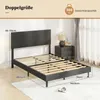 Letto imbottito COSTWAY con rete a doghe, struttura del Anteprima dell’immagine prodotto 3