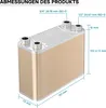 Výmenník tepla Wiltec 60 dosiek, max. 130 kW, 4 m³/h 1,08 l Náhľad obrázku produktu 6