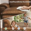 Ecksofa 3-Sitzer mit Longchair 280cm, Weiches Lederoptik Produktbild-Vorschau 6