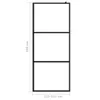 A diagram showing the dimensions of a shower wall. Produktbild-Vorschau