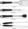 MIYAKO BBQ Set d'ustensiles de barbecue Sac de barbecue 5 Voir les images du produit 15