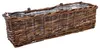 Rattan Balkonkasten eckig mit Folie natur dunkel - 60 x 19 Produktbild-Vorschau 1
