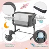 2 in 1 Beistellbett & Babywiege, 5-stufig Höhenverstellbar Produktbild-Vorschau 4