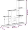 vidaXL Stojan na květiny 94,5x25x88 cm Černý kov Náhled obrázku produktu 8