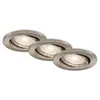 Briloner LED Einbaustrahler 3er Set Nickel Matt GU10 5,5W Produktbild-Vorschau 5