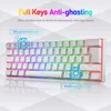 RGB 60% Mechanische Tastatur, 62 Tasten Wired Beleuchtung Produktbild-Vorschau 3