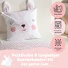 Kinder Bettwäsche Set 135x200 80x80 cm süße Häschen Hase Produktbild-Vorschau 5