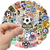 Set di adesivi calcistici, 50 pezzi, colorati, fai da te Anteprima dell’immagine prodotto 1