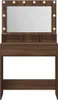 A makeup vanity table with a mirror and lights. Náhľad obrázku produktu