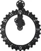 3D Uhr mit beweglichem Zahnrad Retro große hängende Produktbild-Vorschau 1