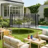 sweeek - Trampolin Ø490cm mit Sicherheitsnetz - Grau Produktbild-Vorschau 5
