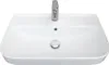 Waschbecken Flora Slim 45 cm Weiß Keramik mit Hahnloch & Produktbild-Vorschau 2