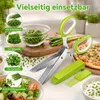 Kräuterschere 5-Klingen, Küchen-Gemüseschere mit Produktbild-Vorschau 4