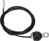 A gym cable wire with attachments on a white background. Podgląd zdjęcia produktu