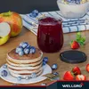 WELLGRO 50x Einmachgläser mit Schraubdeckel schwarz - 417ml Produktbild-Vorschau 5