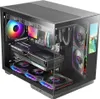 Mars Gaming MCMIRAGE, Midi Tower, PC, Schwarz, ATX, micro Produktbild-Vorschau 2