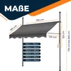 KESSER® Klemmmarkise mit Handkurbel Balkon, Balkonmarkise Produktbild-Vorschau 5